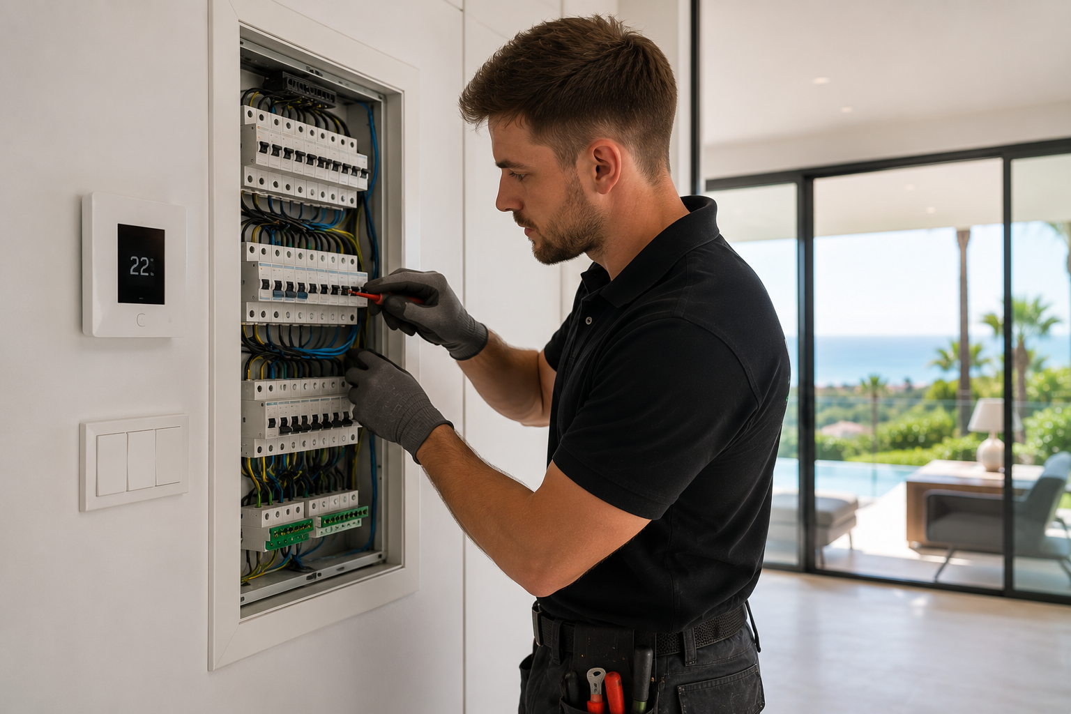 Electrical maintenance service for a residential property
